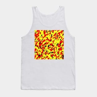 Camouflage - yellow and orange Tank Top